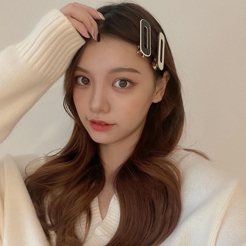 現貨實拍 邊框配色髮夾 髮夾 簡約髮夾 無痕夾-細節圖8