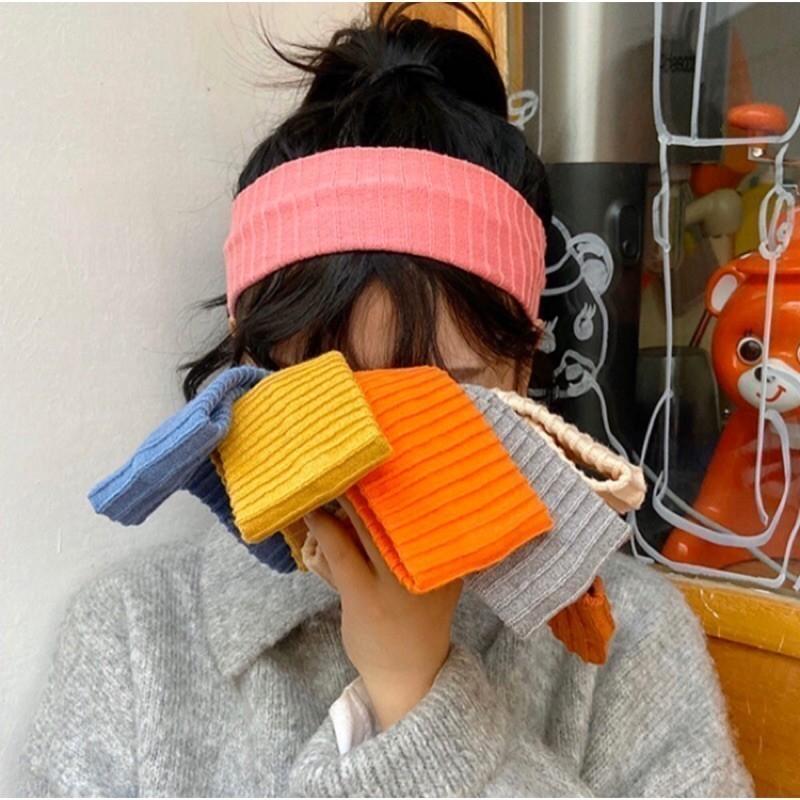 最後現貨出清價 坑條紋棉質髮帶 彩色 針織 洗臉 髮帶 瀏海防掉-細節圖2