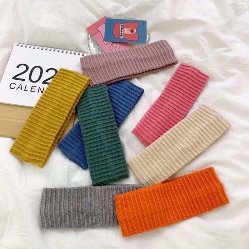 最後現貨出清價 坑條紋棉質髮帶 彩色 針織 洗臉 髮帶 瀏海防掉-細節圖8