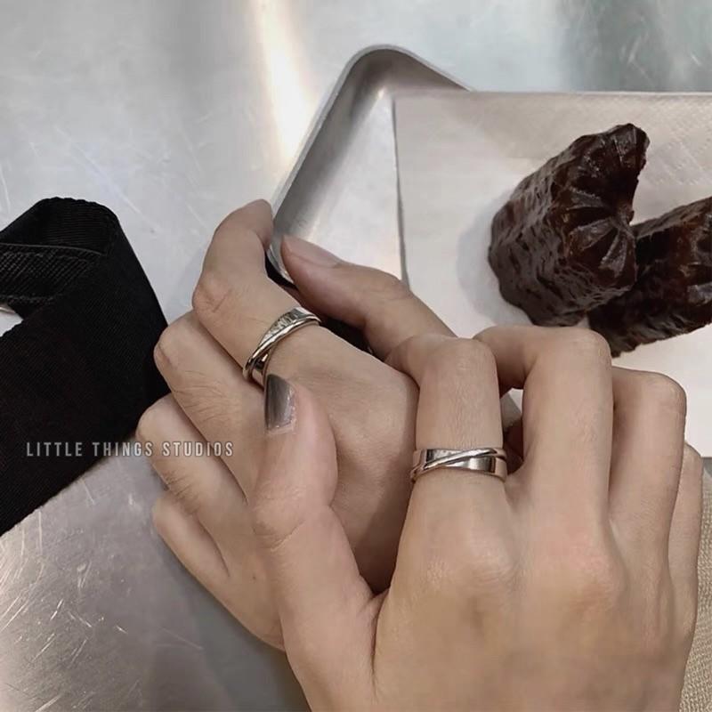 現貨 有實拍 多層雙圈 鈦鋼戒指 對戒 情侶戒指 雙圈戒指 雙環戒指 男戒 女戒 質感-細節圖5