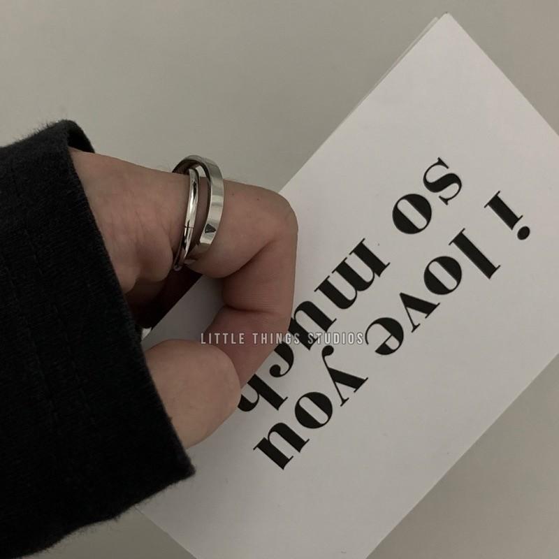 現貨 有實拍 多層雙圈 鈦鋼戒指 對戒 情侶戒指 雙圈戒指 雙環戒指 男戒 女戒 質感-細節圖7