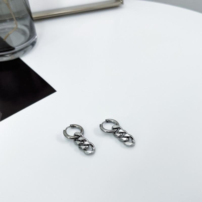 現貨 實拍 立體切面耳圈 鈦鋼 耳環 兩戴-細節圖5