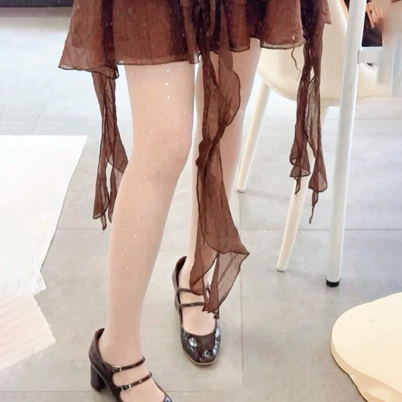 現貨 3色 星河點點 亮鑽 芭蕾舞襪 透膚絲襪 美肌褲襪 星星 星河 派對服裝-細節圖7