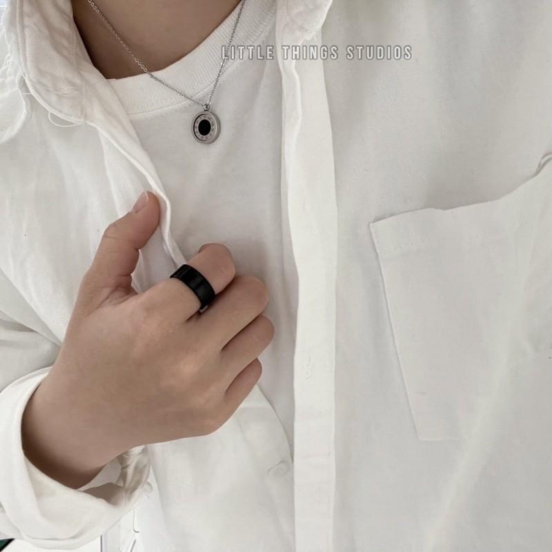 現貨 實拍 羅曼式 全鋼項鍊 情侶項鍊 圓盤 鈦鋼 項鍊 雙面 翻轉-細節圖6