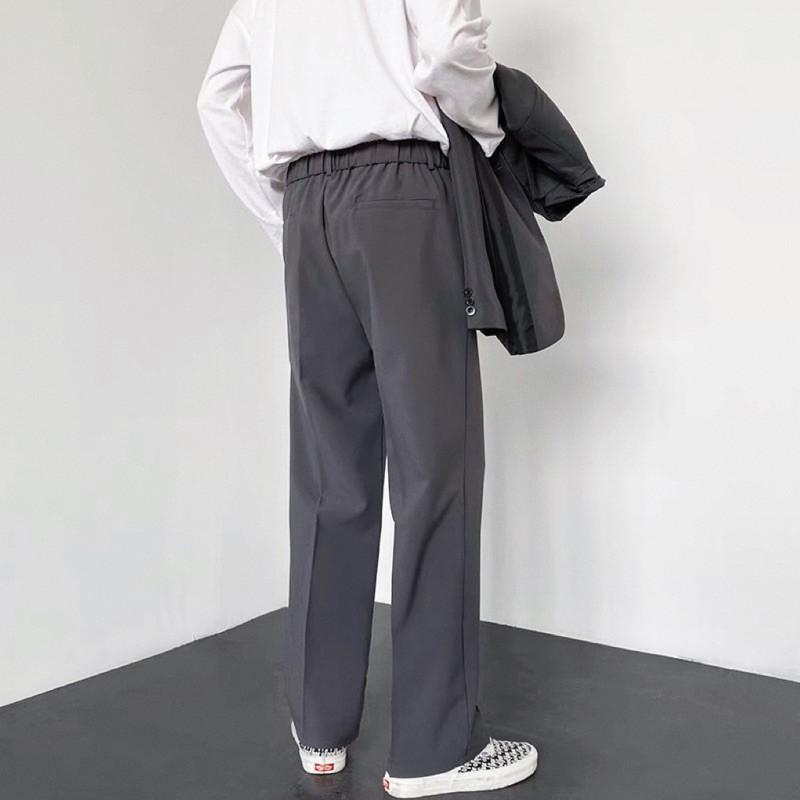 現貨 實拍 4色 垂墜感 直筒 西褲 素面 西裝褲 長褲 西裝長褲 舒適 垂墜-細節圖8