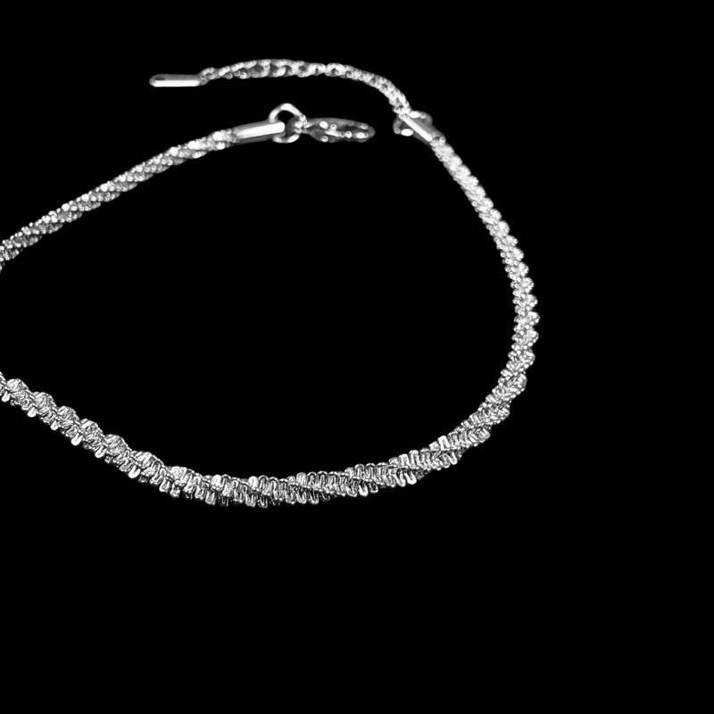 現貨 實拍 波光粼粼 蛇骨 手鍊 男 鈦鋼 鱗片 閃耀 SW011-細節圖3