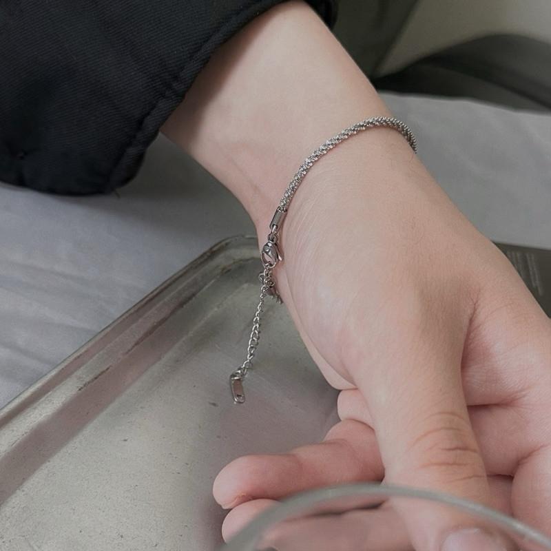 現貨 實拍 波光粼粼 蛇骨 手鍊 男 鈦鋼 鱗片 閃耀 SW011-細節圖8