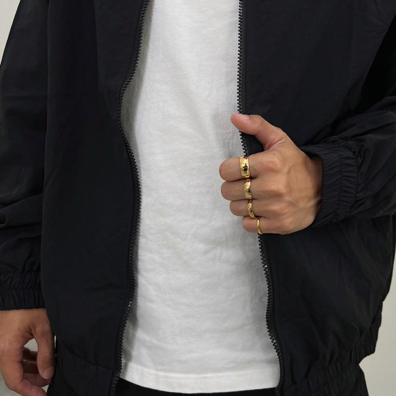 現貨 實拍 4 size 金弧圈圓弧戒 鈦鋼 寬戒 細戒-細節圖2