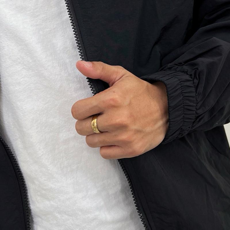 現貨 實拍 4 size 金弧圈圓弧戒 鈦鋼 寬戒 細戒-細節圖3