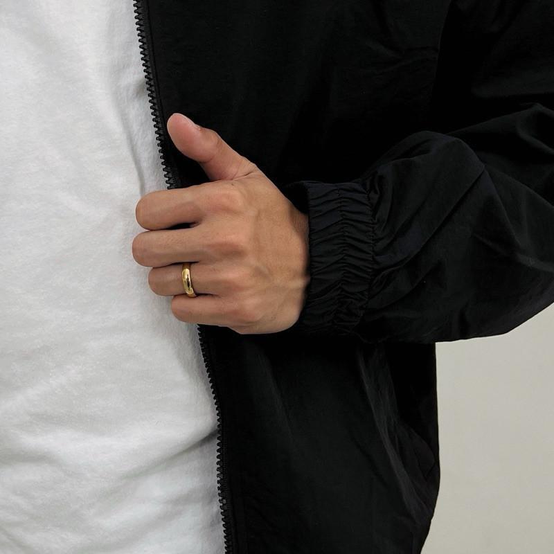 現貨 實拍 4 size 金弧圈圓弧戒 鈦鋼 寬戒 細戒-細節圖5