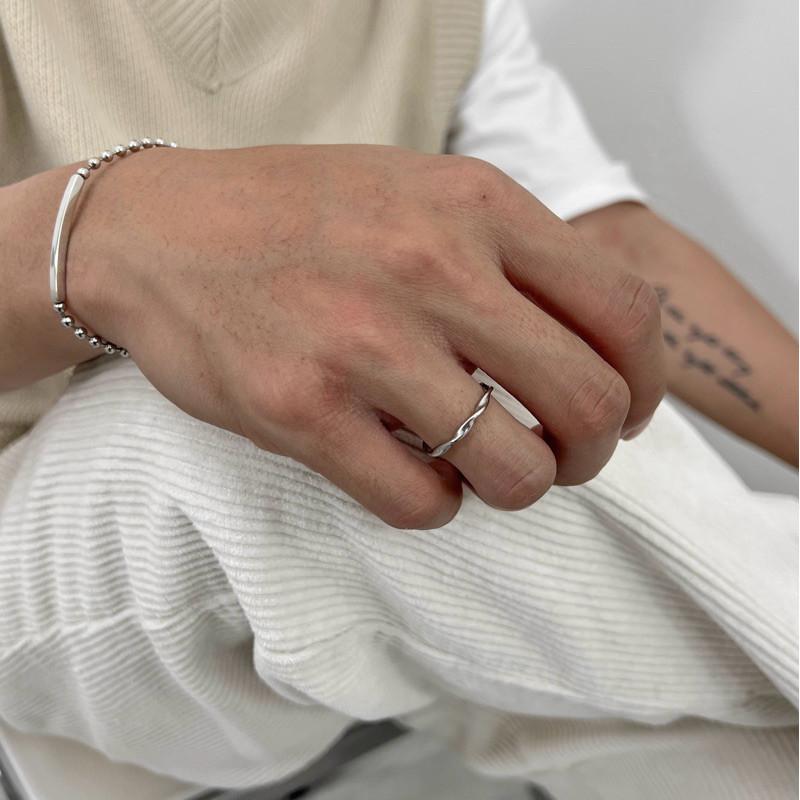 現貨 實拍 韓國空運 無限莫比烏戒指 鈦鋼 對戒 情侶 無限 戒指 簡約飾品 男生飾品-細節圖4