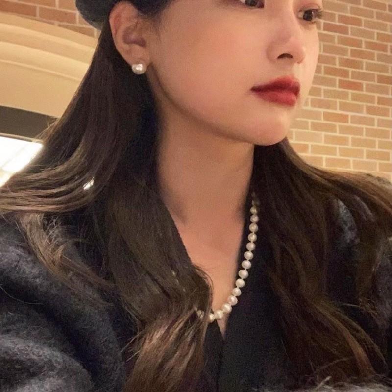 現貨 實拍 925銀針 復古珍珠耳環 銀針 耳釘 珍珠 耳環-細節圖4