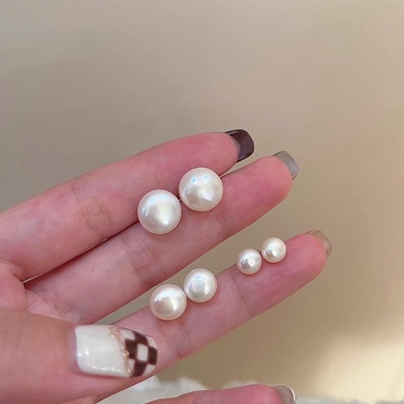 現貨 實拍 925銀針 復古珍珠耳環 銀針 耳釘 珍珠 耳環-細節圖5