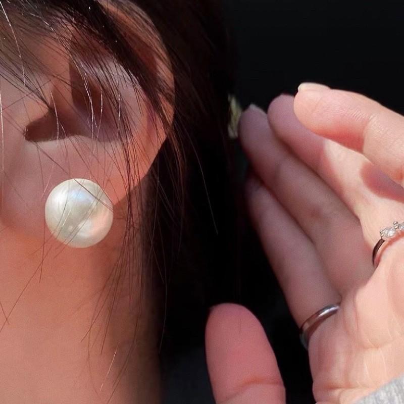 現貨 實拍 925銀針 復古珍珠耳環 銀針 耳釘 珍珠 耳環-細節圖6