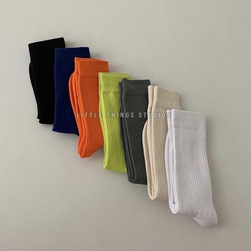 現貨 實拍 7色 超彈力長襪 中筒襪 素色 螢光-細節圖7