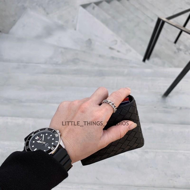 現貨 實拍 韓國同款 麻花鍊戒 軟戒 鏈條 戒指 鈦鋼 鏈戒-細節圖7