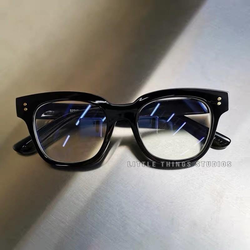 現貨 單品實拍 方黑框 平光 眼鏡 鏡框 膠框 tr90 高彈力 抗斷 防壓 方框 粗框 黑框-細節圖2