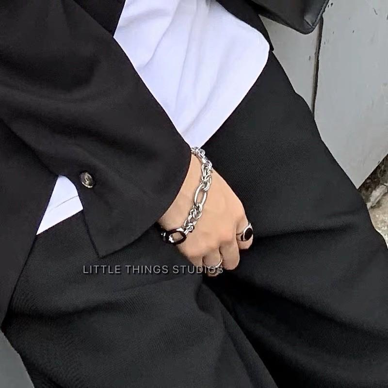 現貨 多環鏈接手鏈 鐵環 手鍊 醫療鋼 316L 手鏈-細節圖2