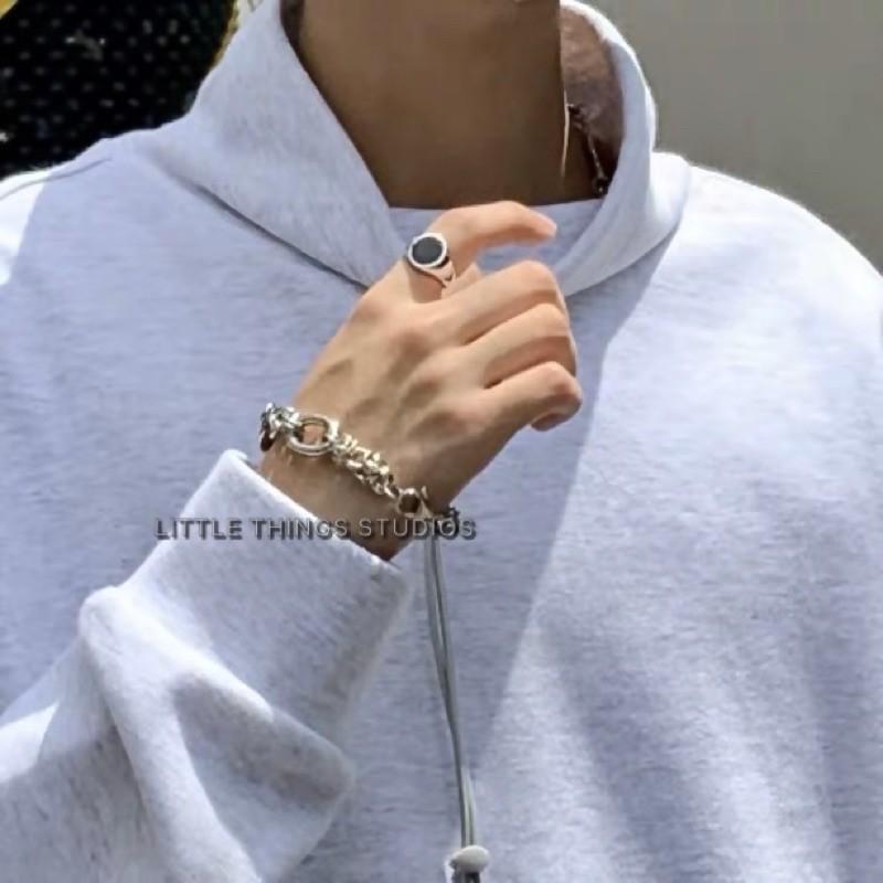 現貨 多環鏈接手鏈 鐵環 手鍊 醫療鋼 316L 手鏈-細節圖3