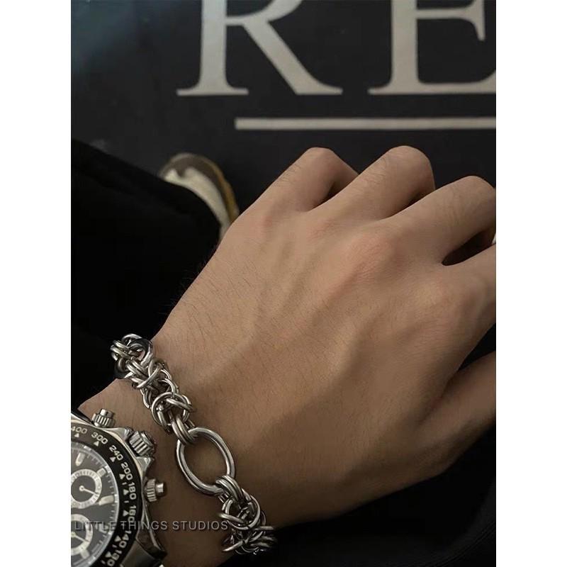 現貨 多環鏈接手鏈 鐵環 手鍊 醫療鋼 316L 手鏈-細節圖8