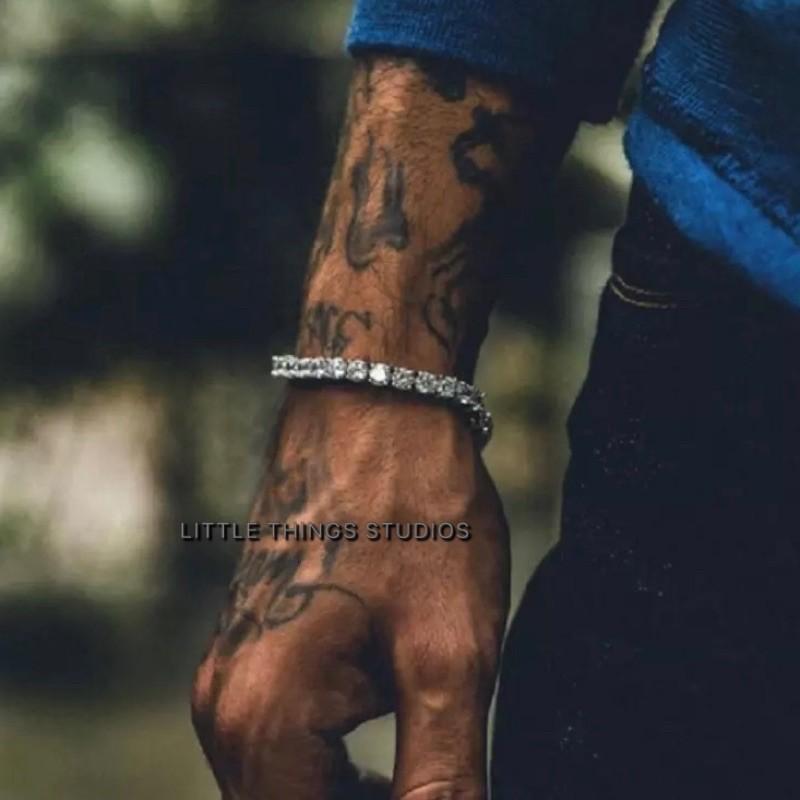 出清價售完不補 現貨 2色 單排萊茵鑽手鍊 水鑽 排鑽 手鍊 手鏈 方鑽 金色 銀色-細節圖5