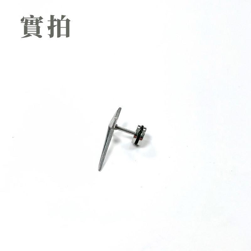 現貨 內有實拍 十字芒星耳釘 鈦鋼 耳環 十字架 通體鋼 抗生鏽-細節圖6