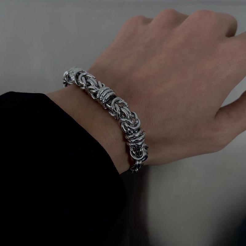 現貨 實拍 磐龍鈦鋼手鍊 龍蟠 蟠龍 盤龍 粗鏈-細節圖2