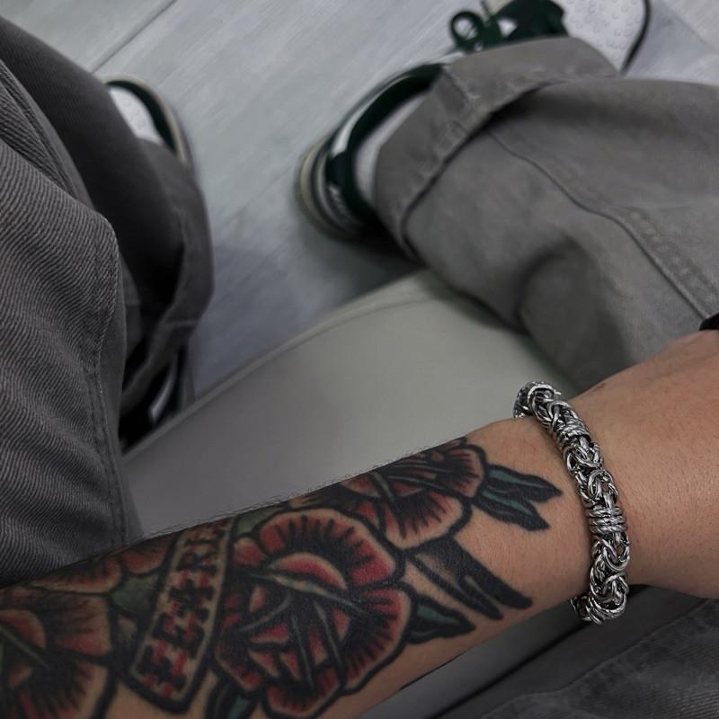 現貨 實拍 磐龍鈦鋼手鍊 龍蟠 蟠龍 盤龍 粗鏈-細節圖8