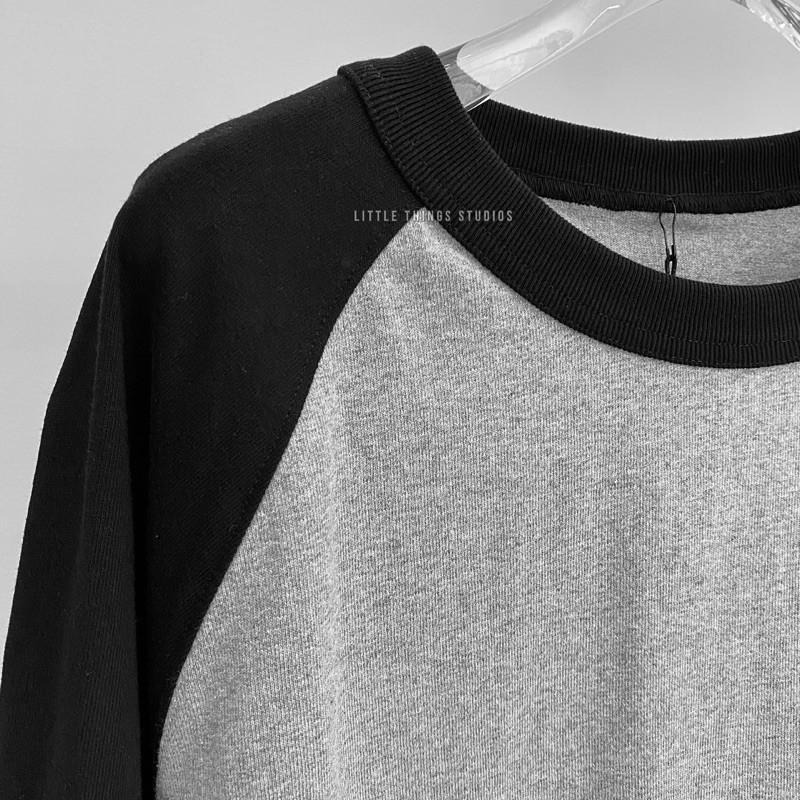 現貨 內有實拍 拼接袖棒球tee 重磅 純棉 潮流 320G ST074-細節圖3