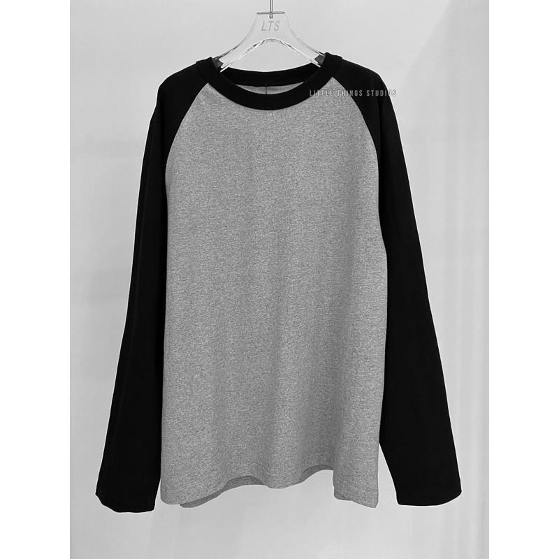 現貨 內有實拍 拼接袖棒球tee 重磅 純棉 潮流 320G ST074-細節圖4