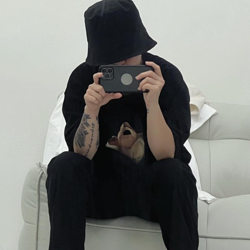 現貨 實拍 韓國製 2色 棉麻漁夫帽 極輕量 遮臉帽 遮陽 韓國帽子 韓國帽-細節圖7