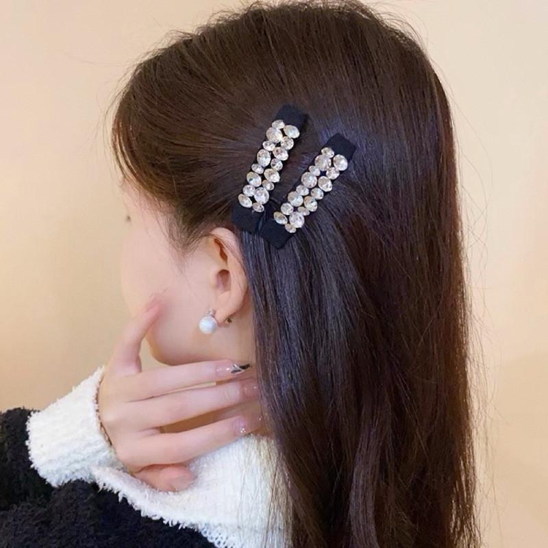 現貨 有實拍 滿鑽小髮夾 碎鑽 髮夾 水鑽 小夾子 髮飾 亮鑽-細節圖2