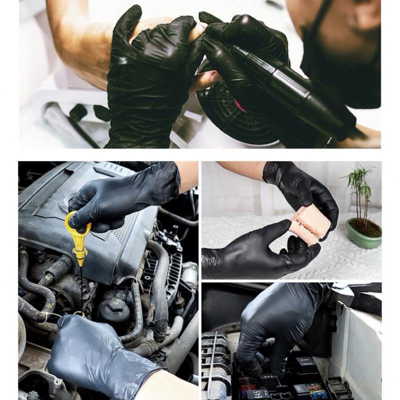 現貨 內有實拍 橡膠手套 超彈力 超厚 手套 防滑 防水 NBR-細節圖4