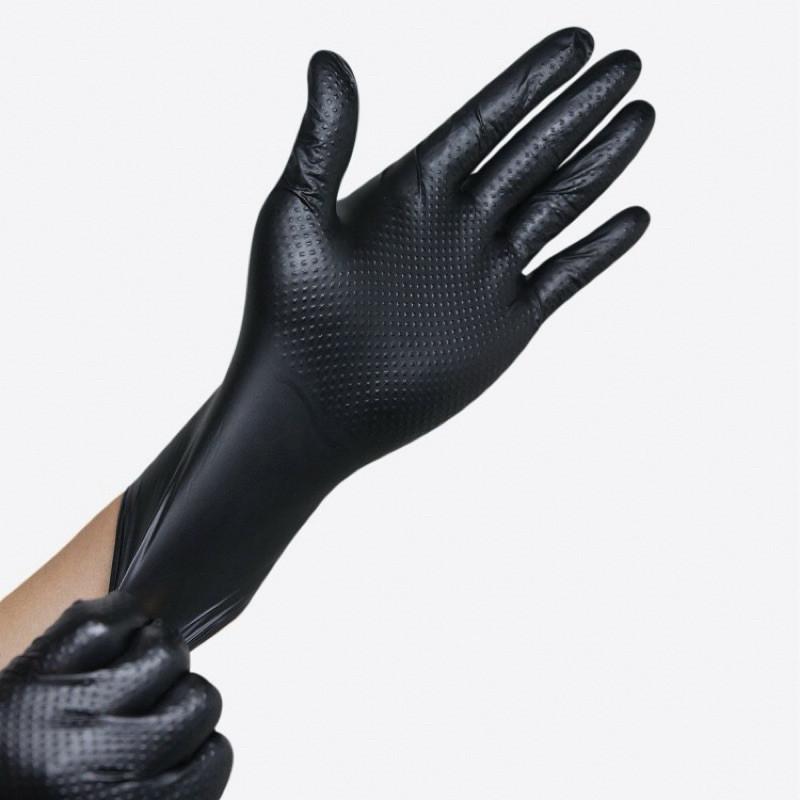 現貨 內有實拍 橡膠手套 超彈力 超厚 手套 防滑 防水 NBR-細節圖8