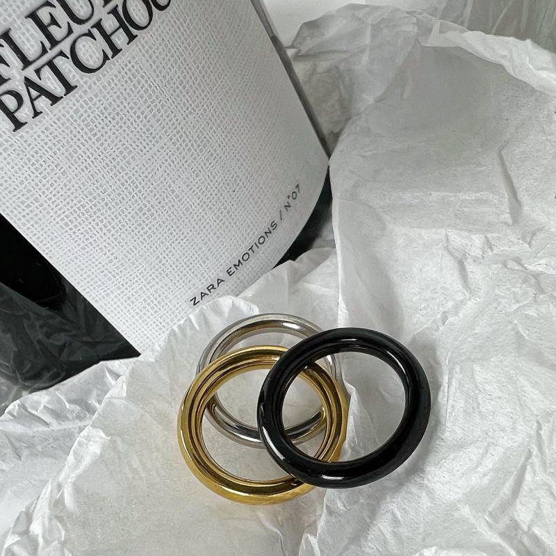 現貨 實拍 3色 立體粗圈戒指 鈦鋼戒指 男生戒指 女生戒指 鈦鋼尾戒 素戒 戒指 焦慮戒指-細節圖7