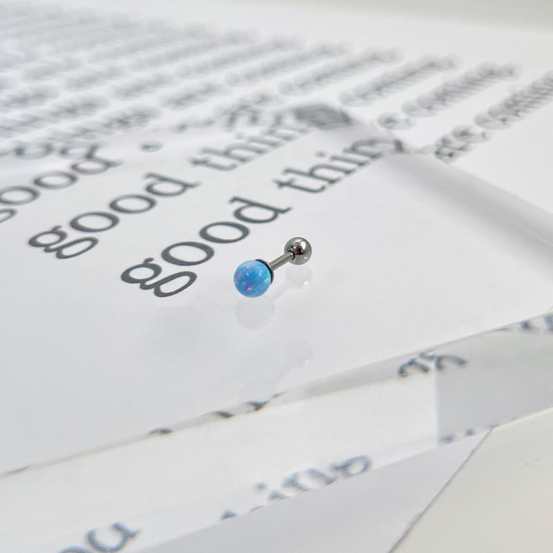 現貨 實拍 韓國空運 繽紛星球 鈦鋼 鎖珠 耳釘 耳環 彩色 睡覺免摘 316-細節圖5