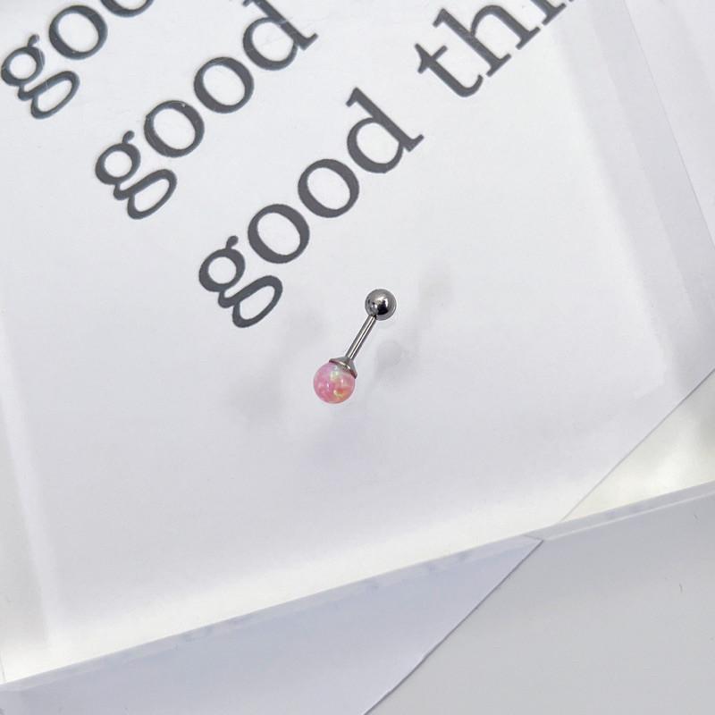 現貨 實拍 韓國空運 繽紛星球 鈦鋼 鎖珠 耳釘 耳環 彩色 睡覺免摘 316-細節圖7