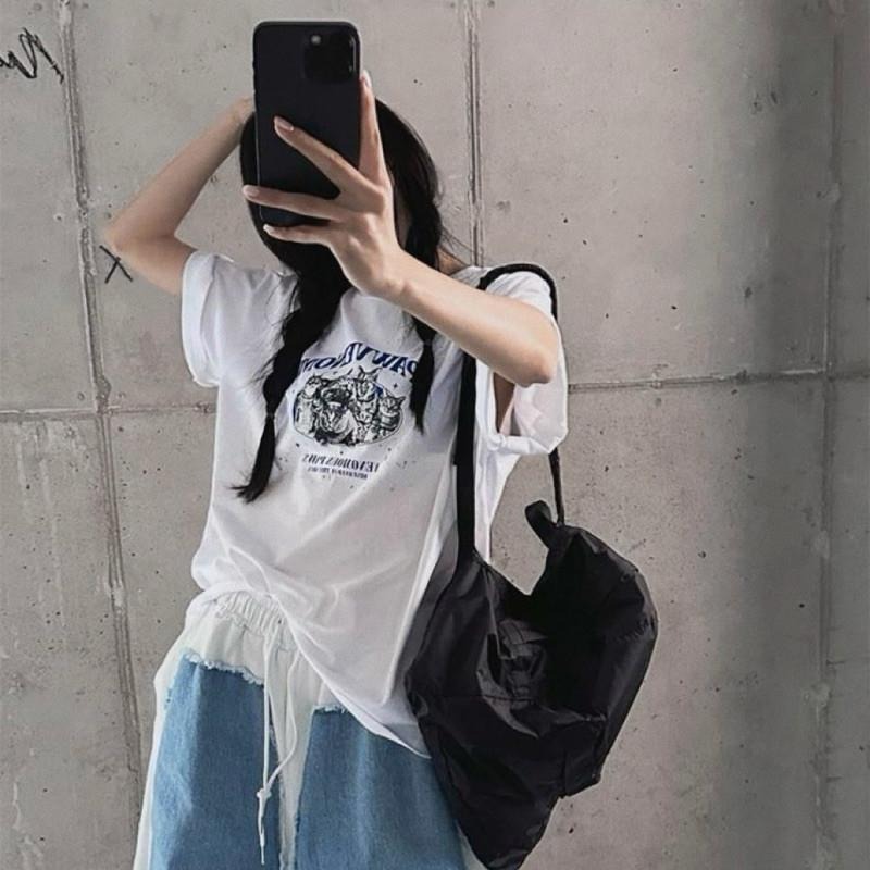 現貨 實拍 韓國製 貓咪俱樂部 純棉 短tee 短袖 上衣 男 喵星人 貓咪 短t ST024-細節圖6