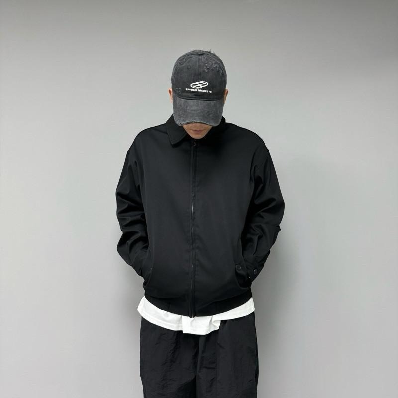 現貨 實拍 黑色 哈靈頓 美式 夾克 外套 男 秋冬 飛行外套 SJ004_1-細節圖4