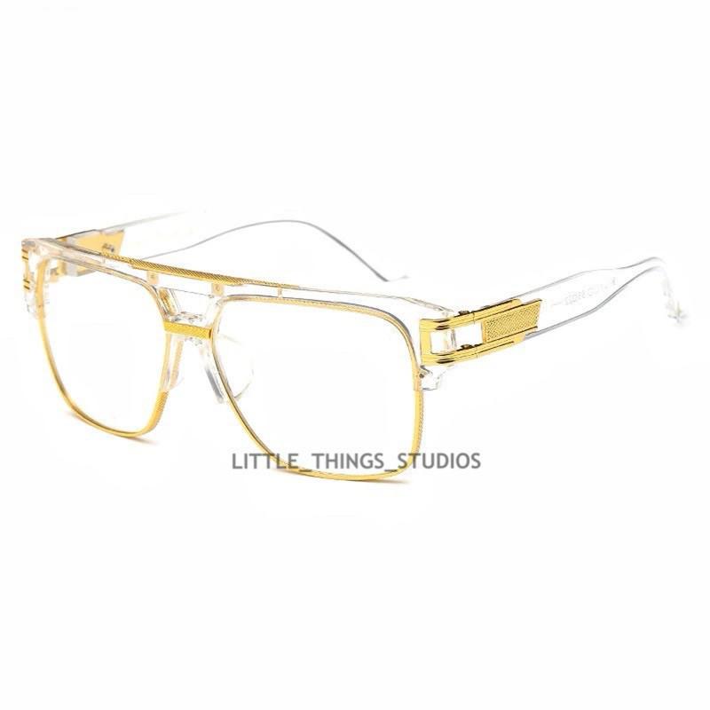 現貨 2色 鏤空平光眼鏡 潮流 OG 造型 眼鏡 男 饒舌 嘻哈-細節圖5