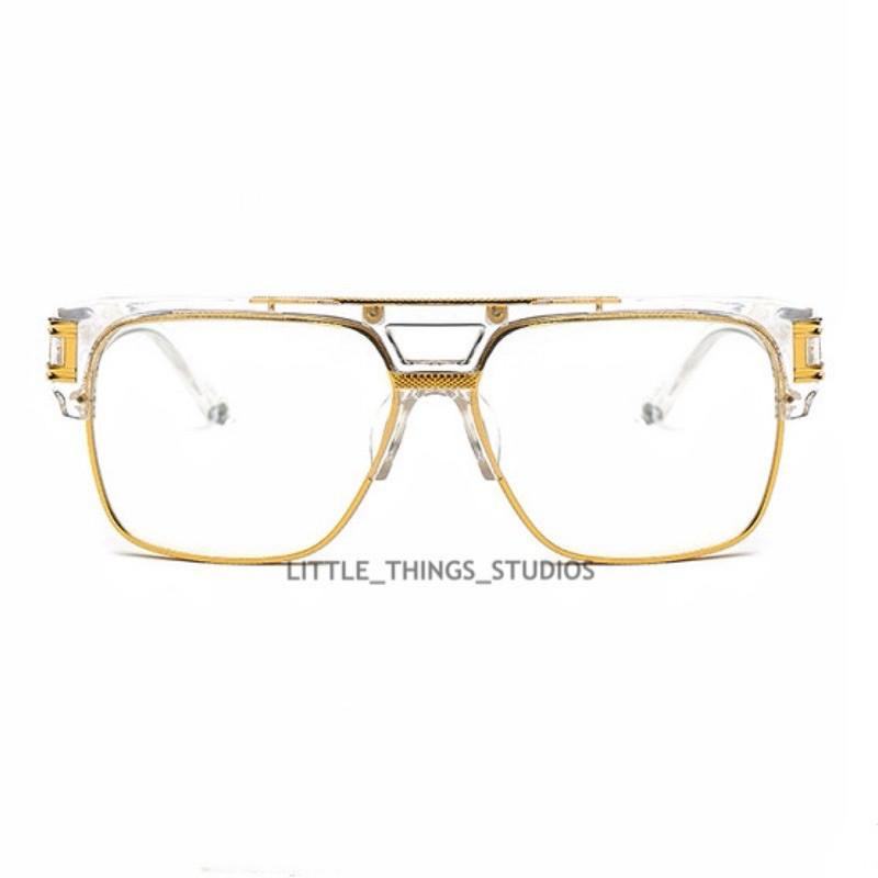 現貨 2色 鏤空平光眼鏡 潮流 OG 造型 眼鏡 男 饒舌 嘻哈-細節圖6