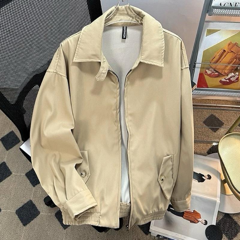 現貨 實拍 卡其 哈靈頓 美式 夾克 外套 男 秋冬 飛行外套  SJ004_2-細節圖7