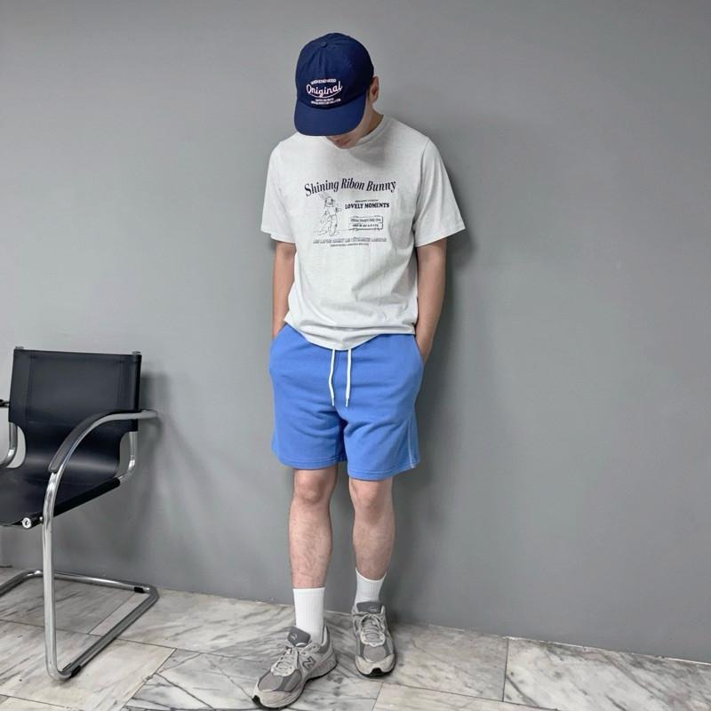 現貨 實拍 韓國製 混灰 Ribon Bunny 兔子哥 短tee 短袖 上衣 字母 美式 復古 ST023_2-細節圖3