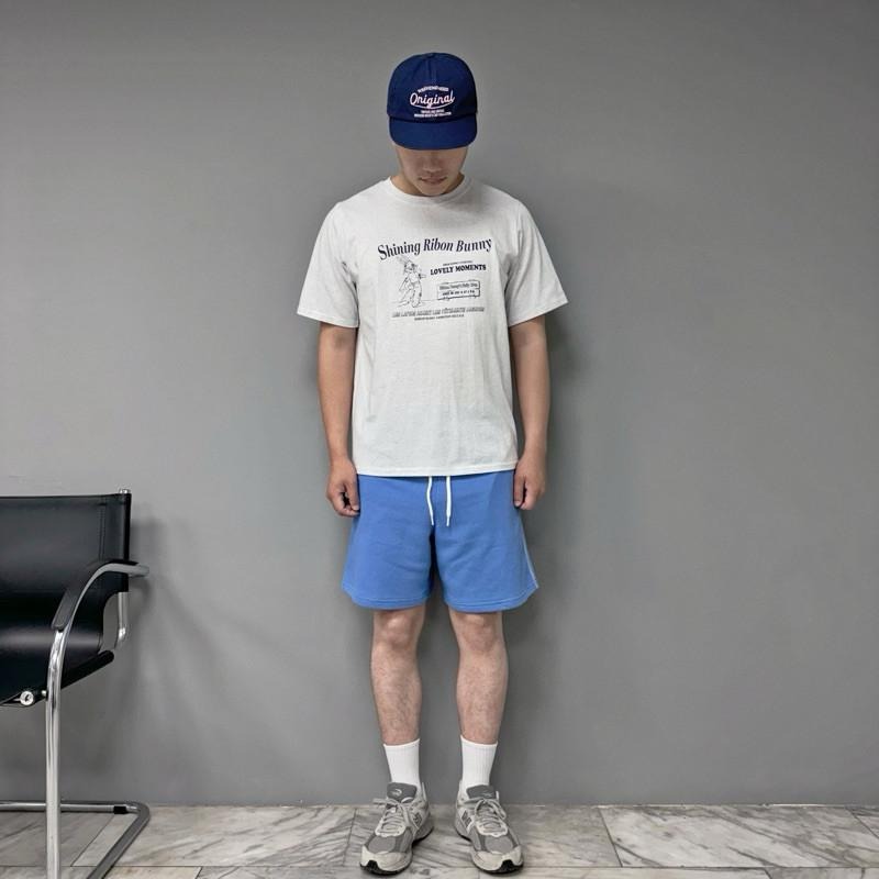 現貨 實拍 韓國製 混灰 Ribon Bunny 兔子哥 短tee 短袖 上衣 字母 美式 復古 ST023_2-細節圖4