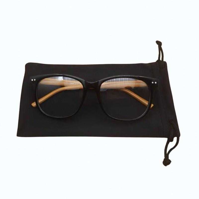 現貨 超細纖維 眼鏡布 眼鏡袋 擦拭布 螢幕擦拭布 黑色-細節圖2