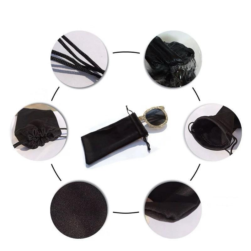 現貨 超細纖維 眼鏡布 眼鏡袋 擦拭布 螢幕擦拭布 黑色-細節圖5