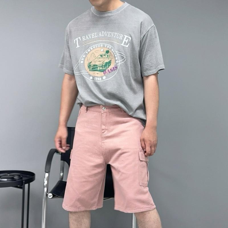 現貨 實拍 韓國製 水洗灰 冒險旅程 純棉 短tee 短袖 上衣 水洗 汽車 男 韓國t ST034_1-細節圖2