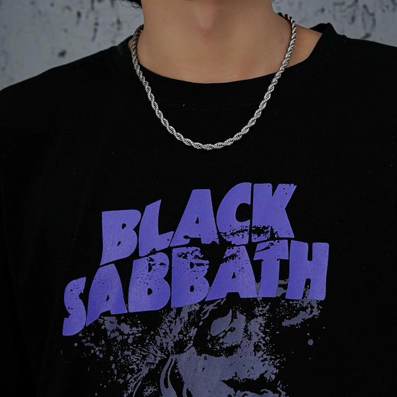 現貨 銀3/6mm 扭轉麻花 線條 項鍊 鈦鋼 短項鍊 歐美 單鍊-細節圖6