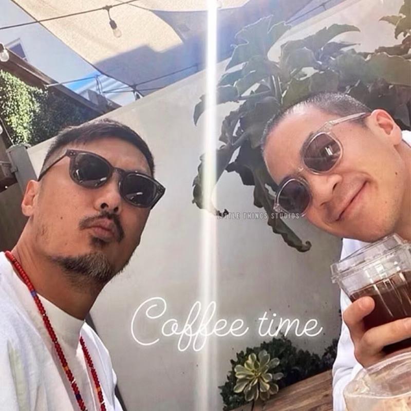 現貨 實拍 3色 六叔同款 余文樂 眼鏡 男 六叔 墨綠TR90 高彈力樹脂-細節圖6