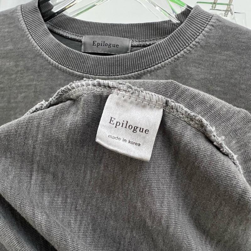 現貨 實拍 4色 韓國製 水洗暈染 男生 寬鬆 長版 tee-細節圖7